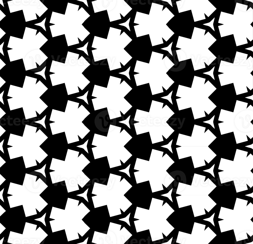 Black seamless abstract pattern. Overlay for background and backdrop. Ornamental design. PNG graphic illustration with transparent background.