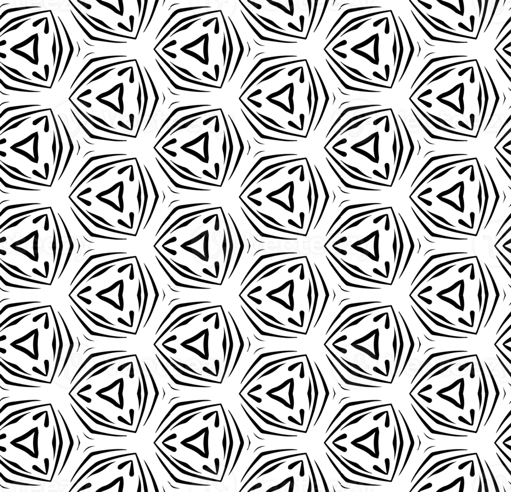 Black seamless abstract pattern. Overlay for background and backdrop. Ornamental design. PNG graphic illustration with transparent background.