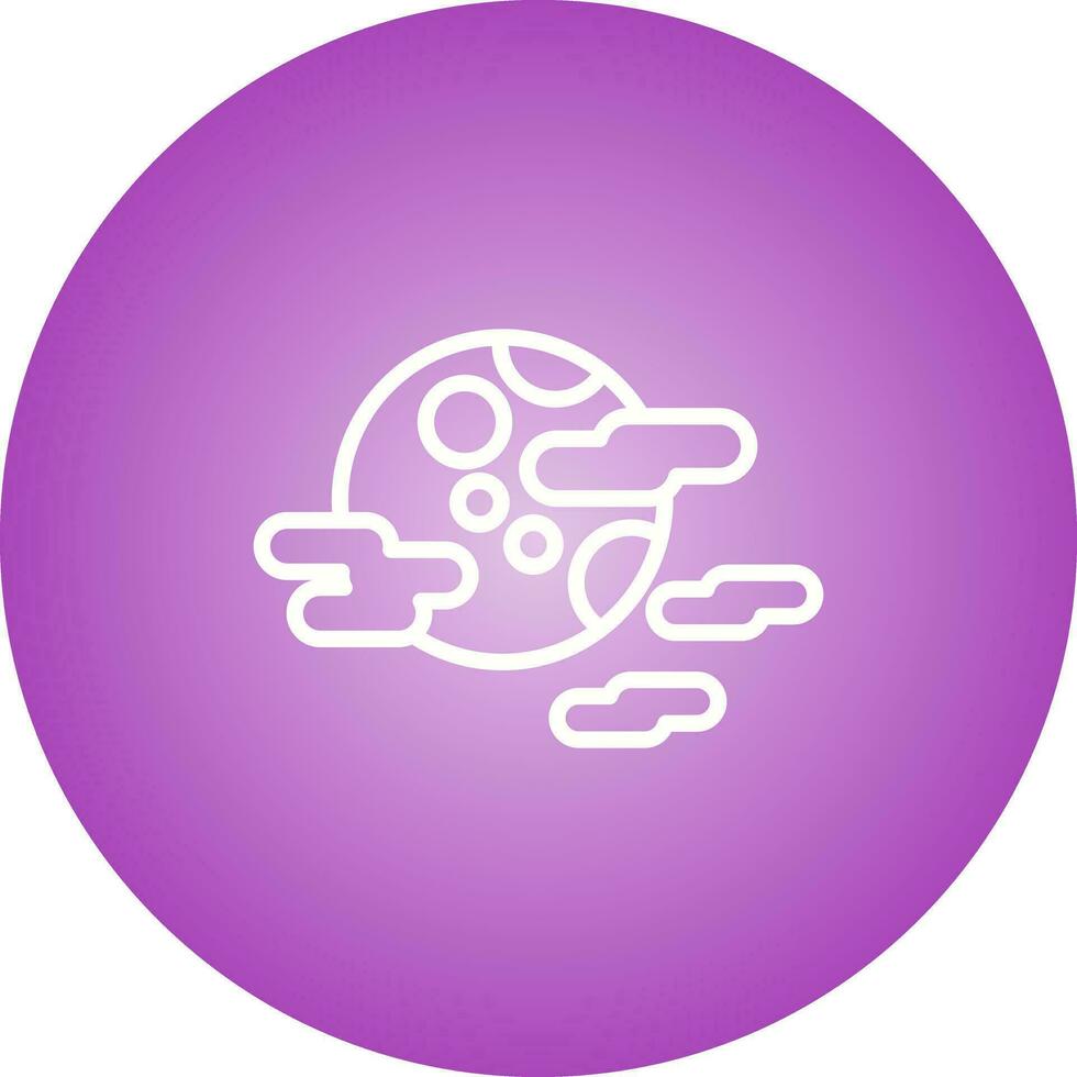 Cloudy Night Vector Icon