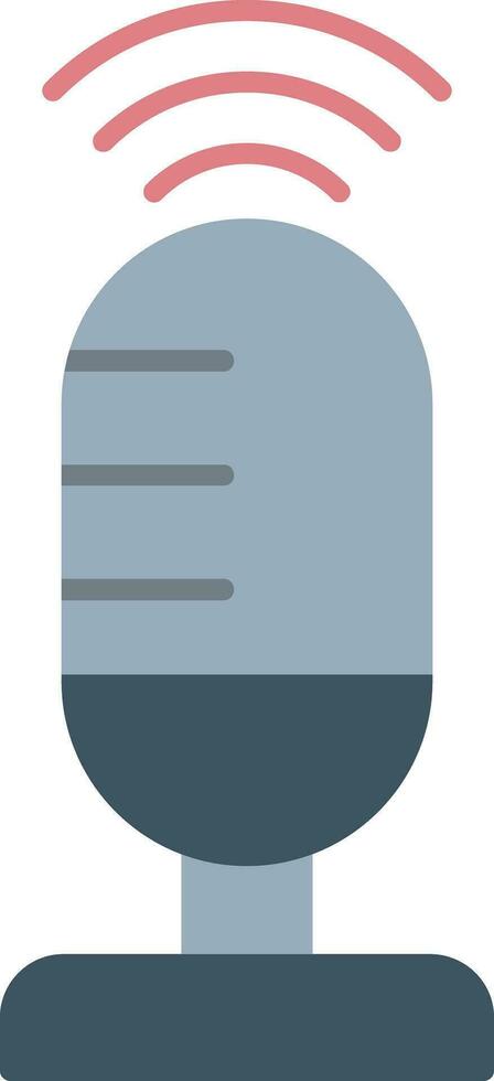 Voice Recording Flat Icon vector