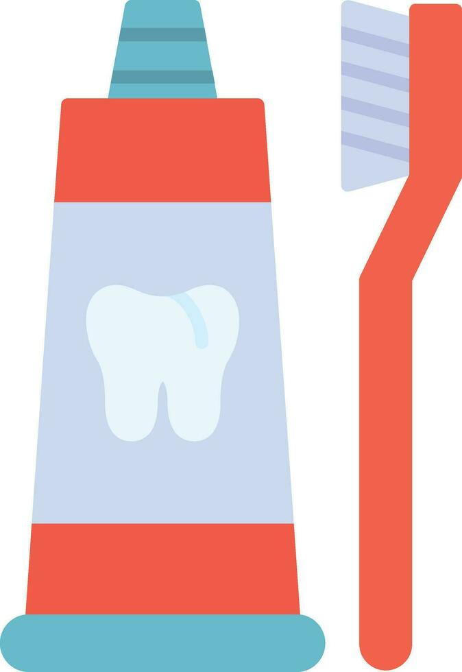 Toothpaste Flat Icon vector