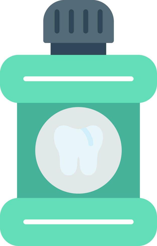 Mouthwash Flat Icon vector
