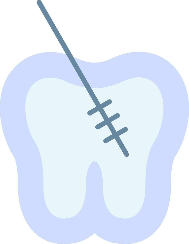 Root Canal Flat Icon vector