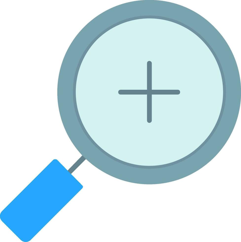 Zoom In Flat Icon vector