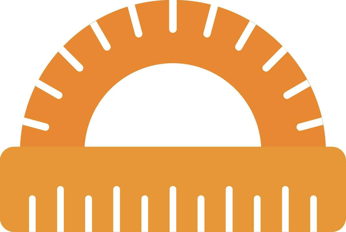 Protractor Flat Icon vector