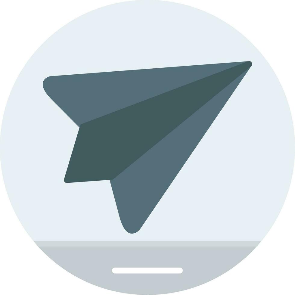 Paper Plane Flat Icon vector