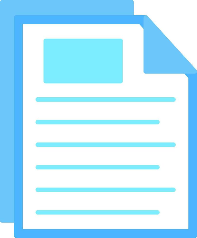 Document Flat Icon vector