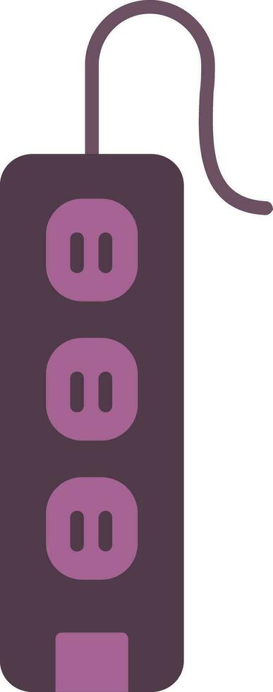 Power Strip Flat Icon vector