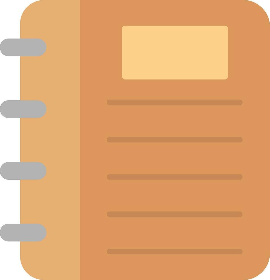 Note Book Flat Icon vector