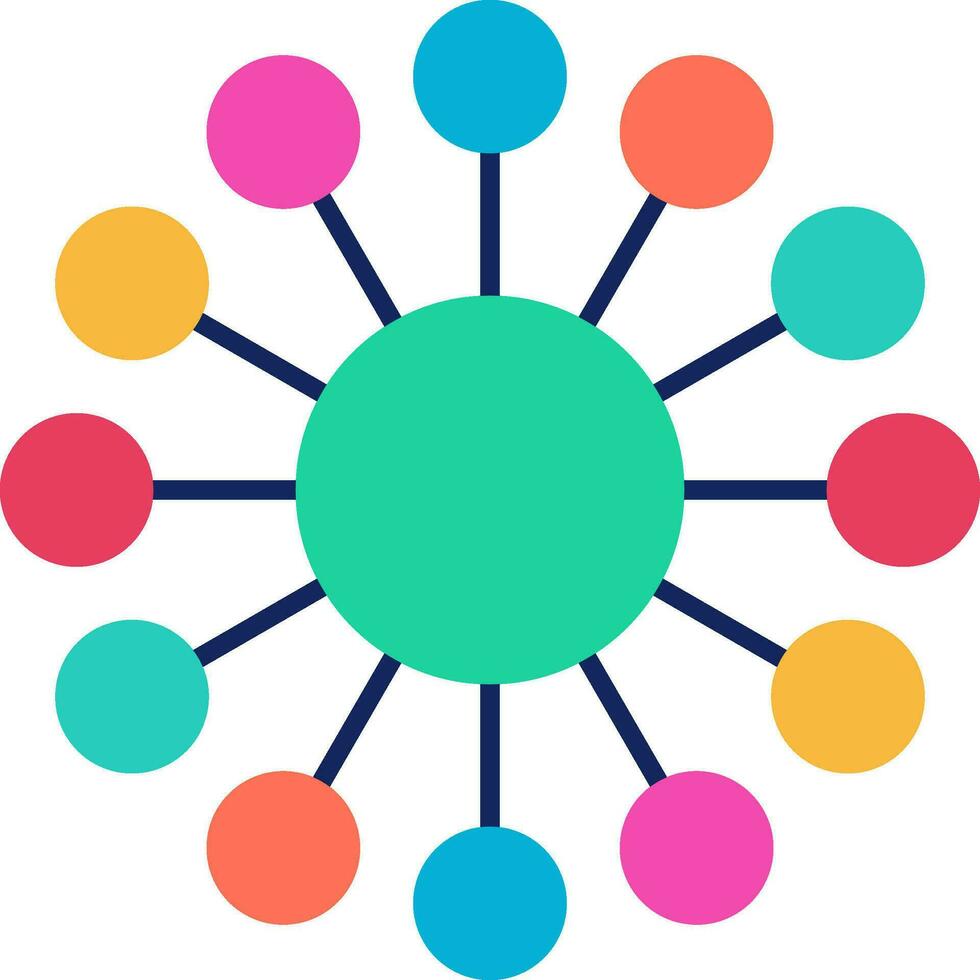 Diagram Flat Icon vector