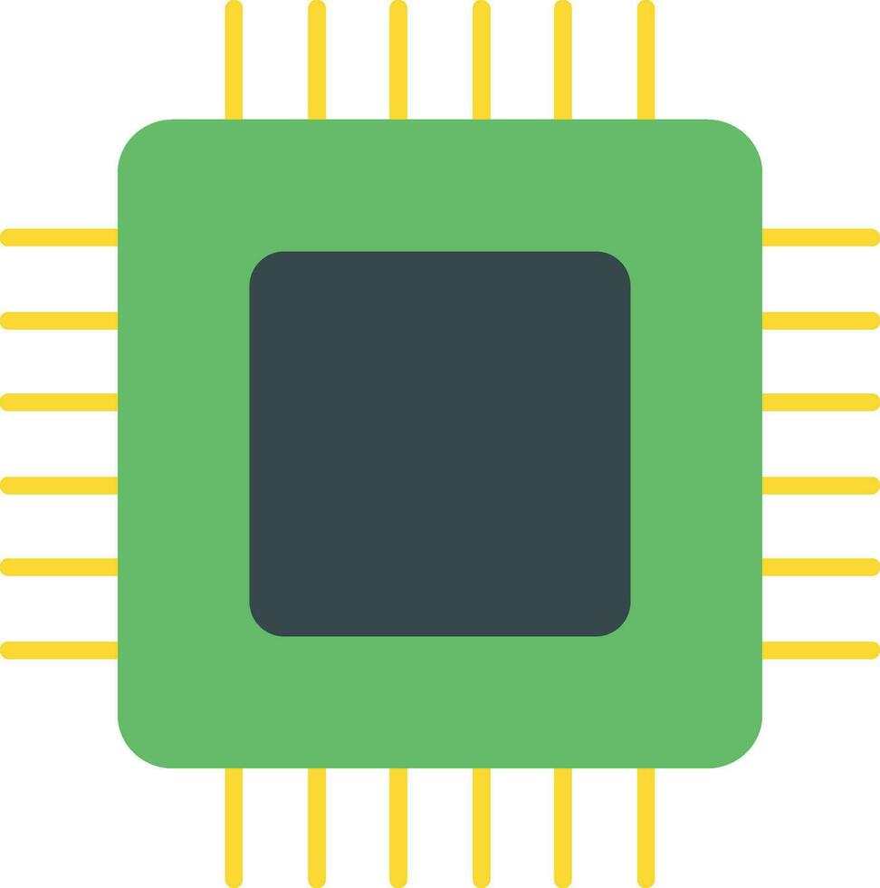 circuito tablero plano icono vector