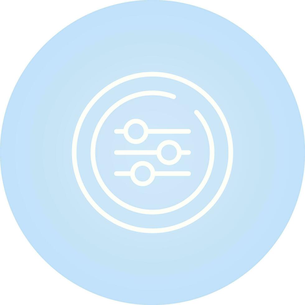 Equalizer Circle Vector Icon