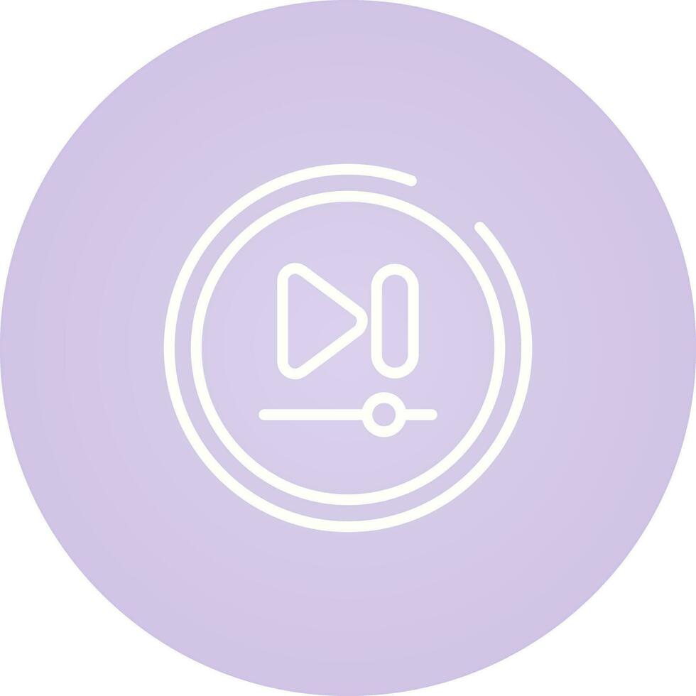 Video Next Track Button Vector Icon