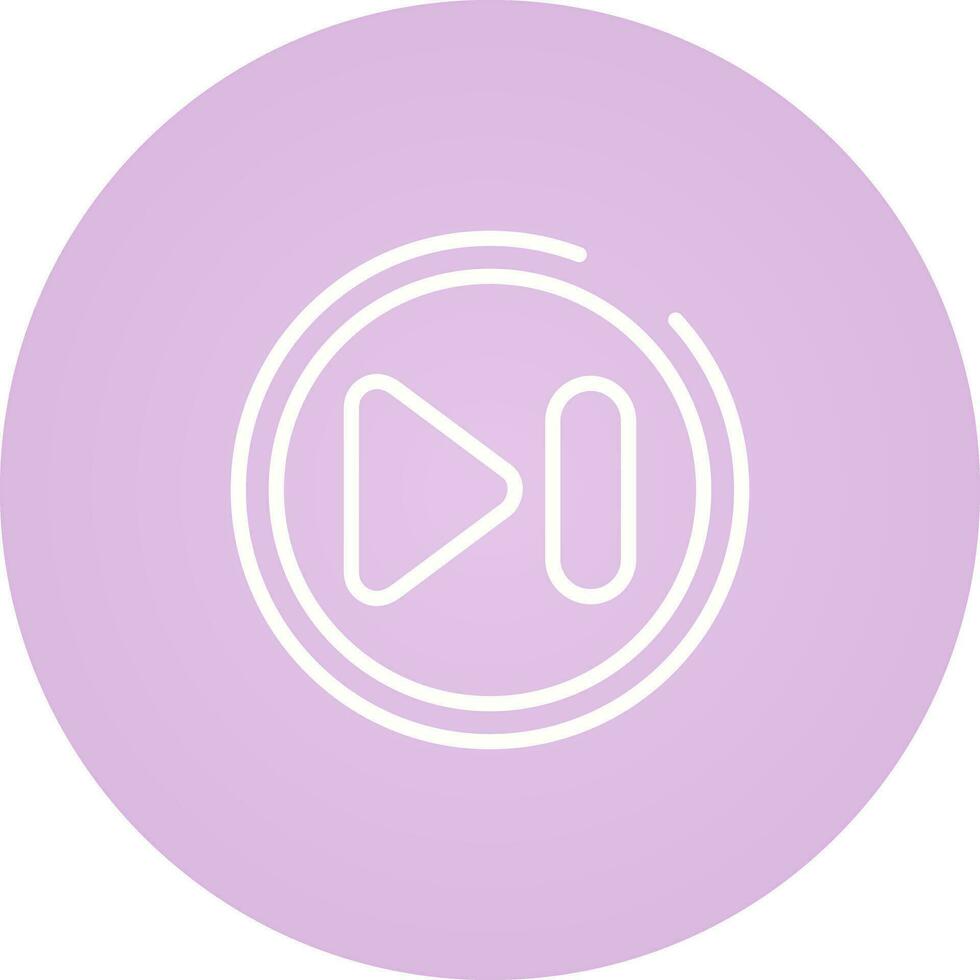 Next Track Button Vector Icon