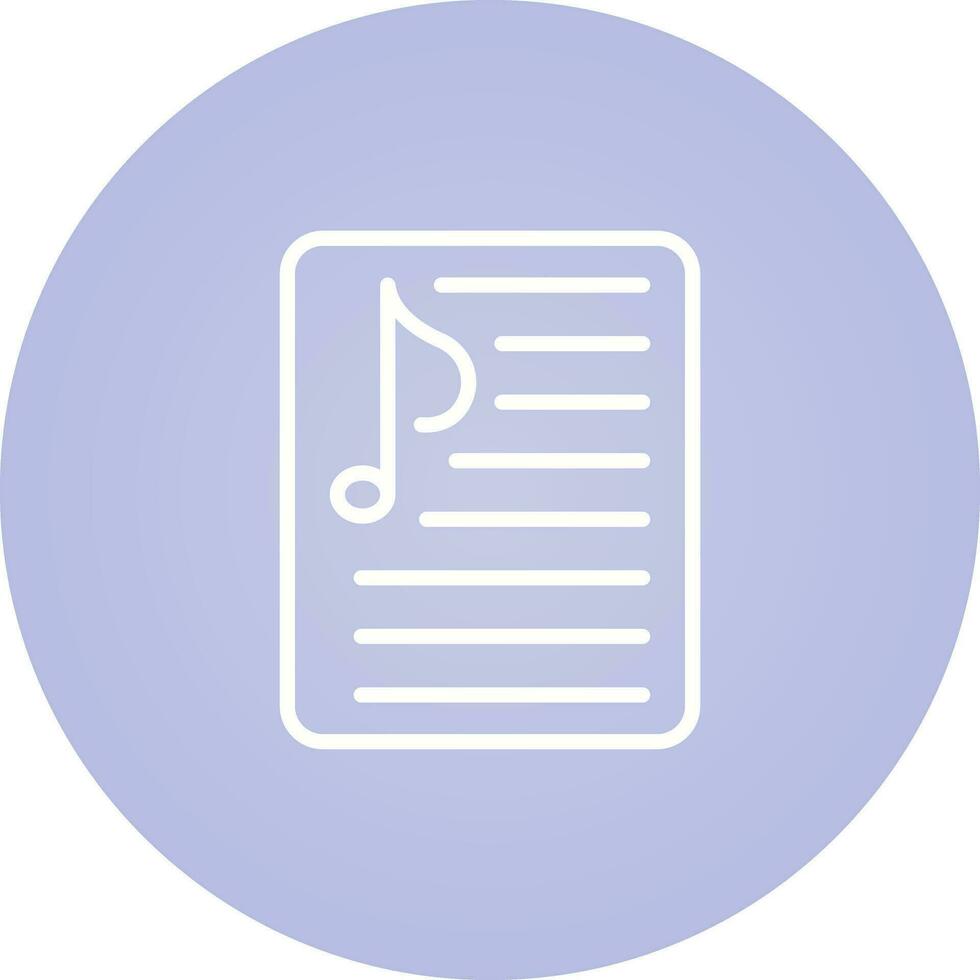 Music Playlist Vector Icon