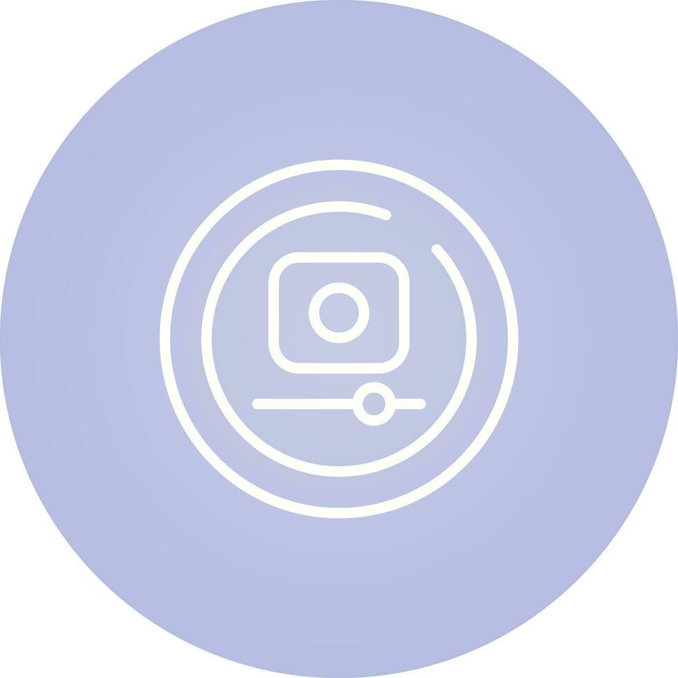 Video Record Circle Vector Icon