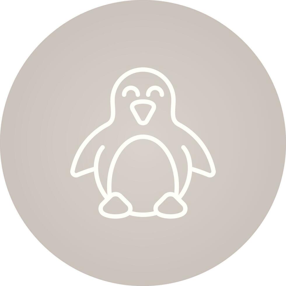 icono de vector de pingüino