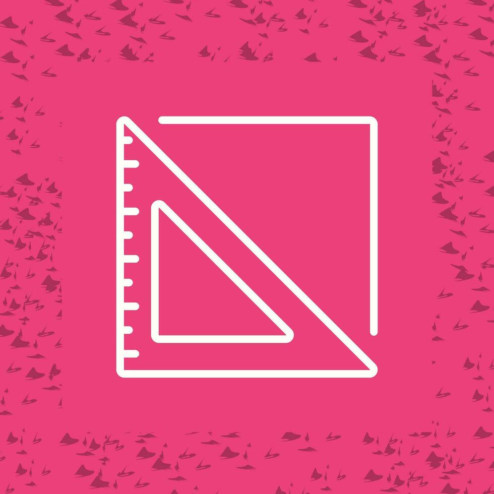 Triangular Ruler Vector Icon
