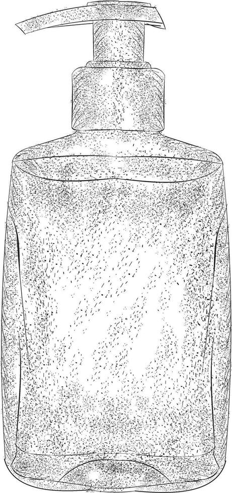 Trendy Soap Dispenser vector