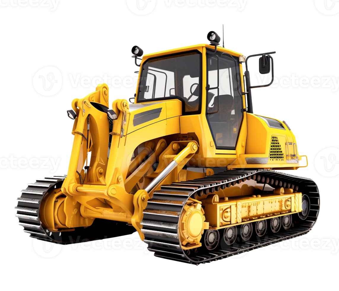 Bulldozer png construction machinery transparent background
