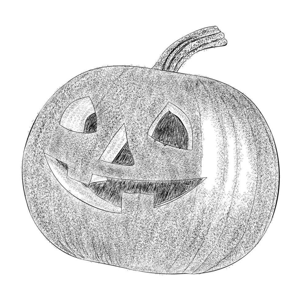 Trendy Halloween Pumpkin vector