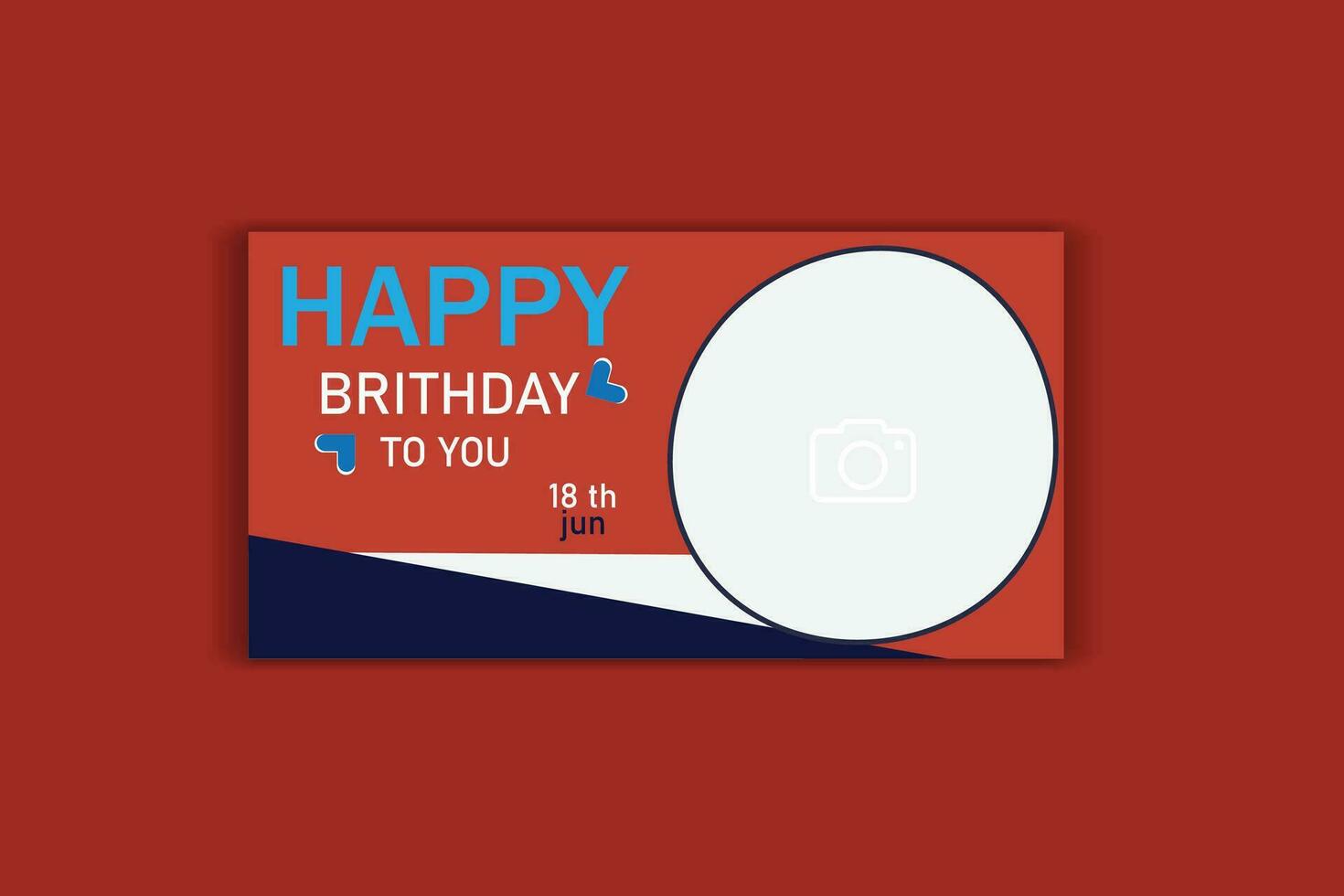 birthday banner design vector