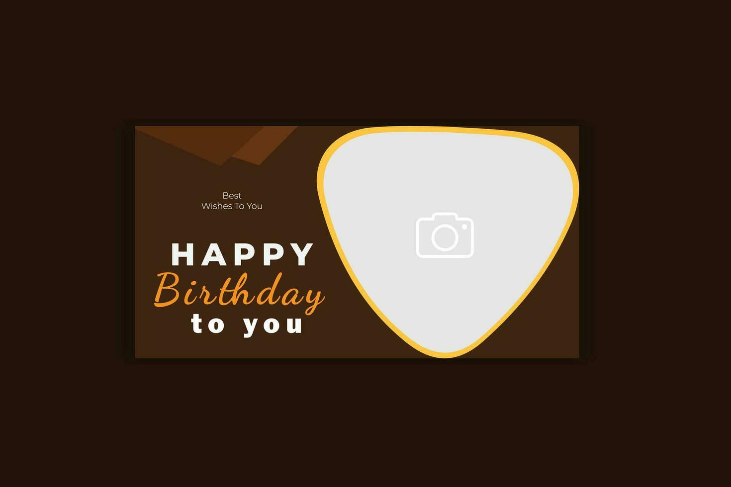 birthday banner design vector