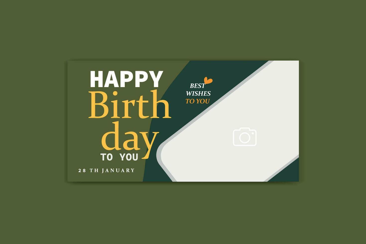birthday social media banner design birthday template vector