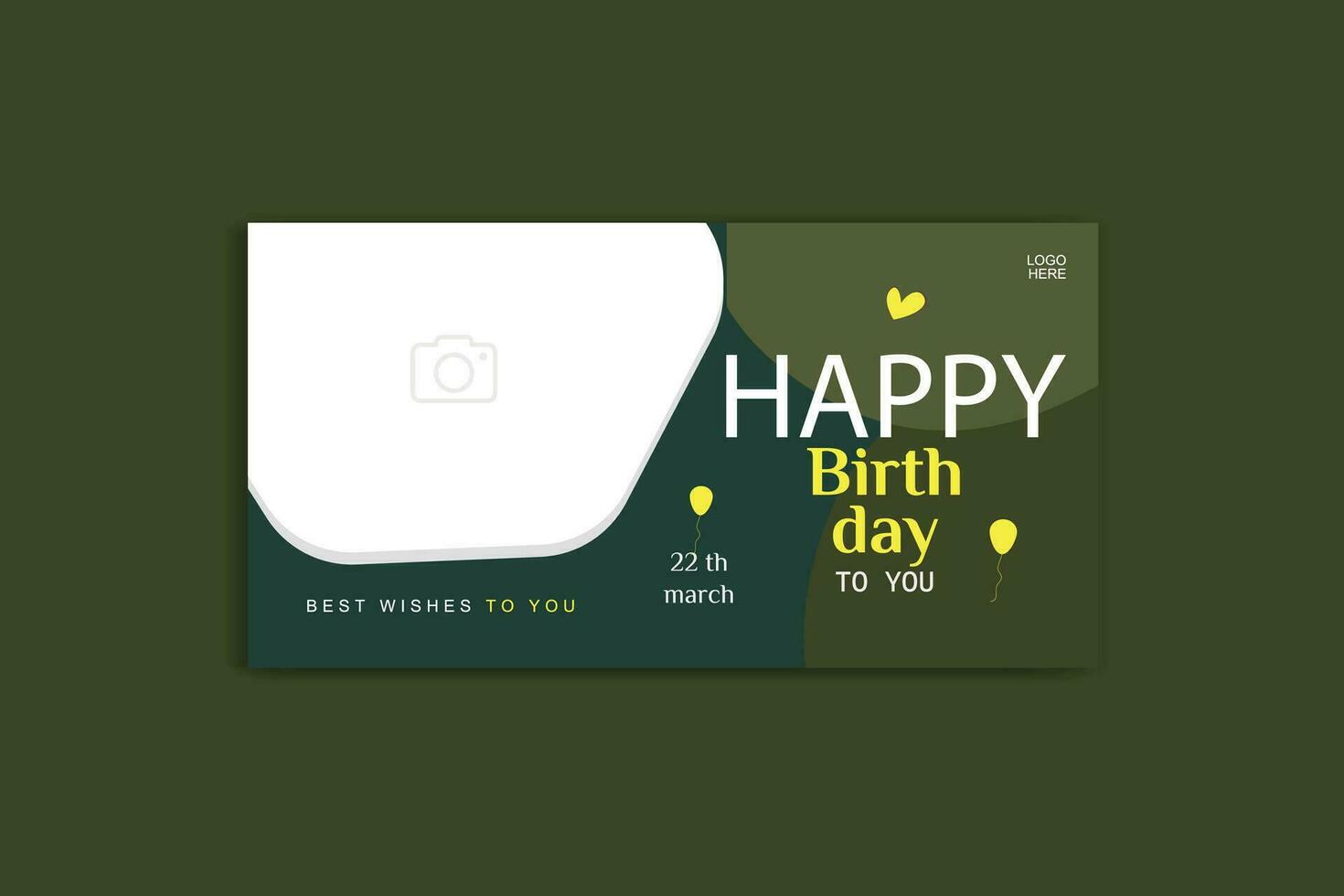 birthday social media banner design birthday template vector