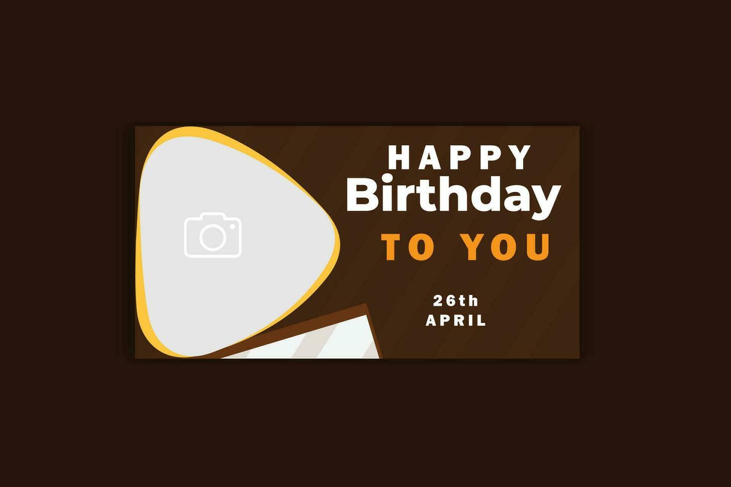birthday banner design vector
