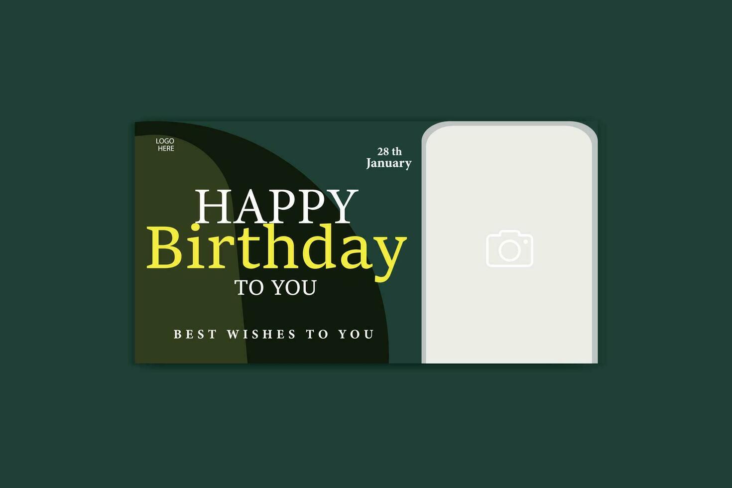 birthday banner design vector