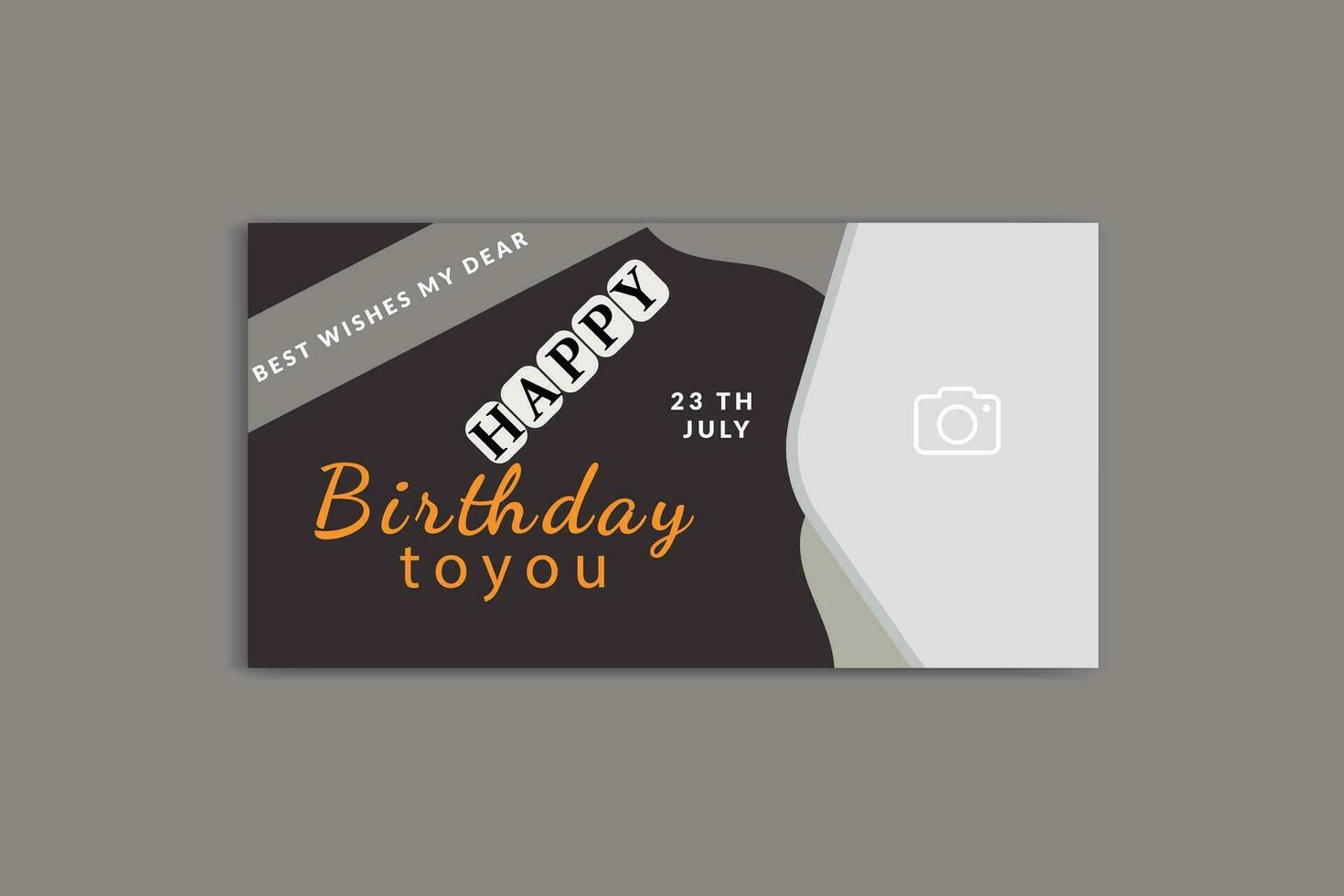 birthday banner design vector