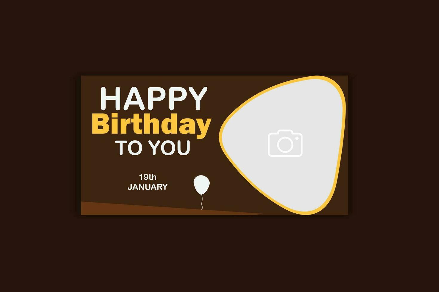 birthday banner design vector
