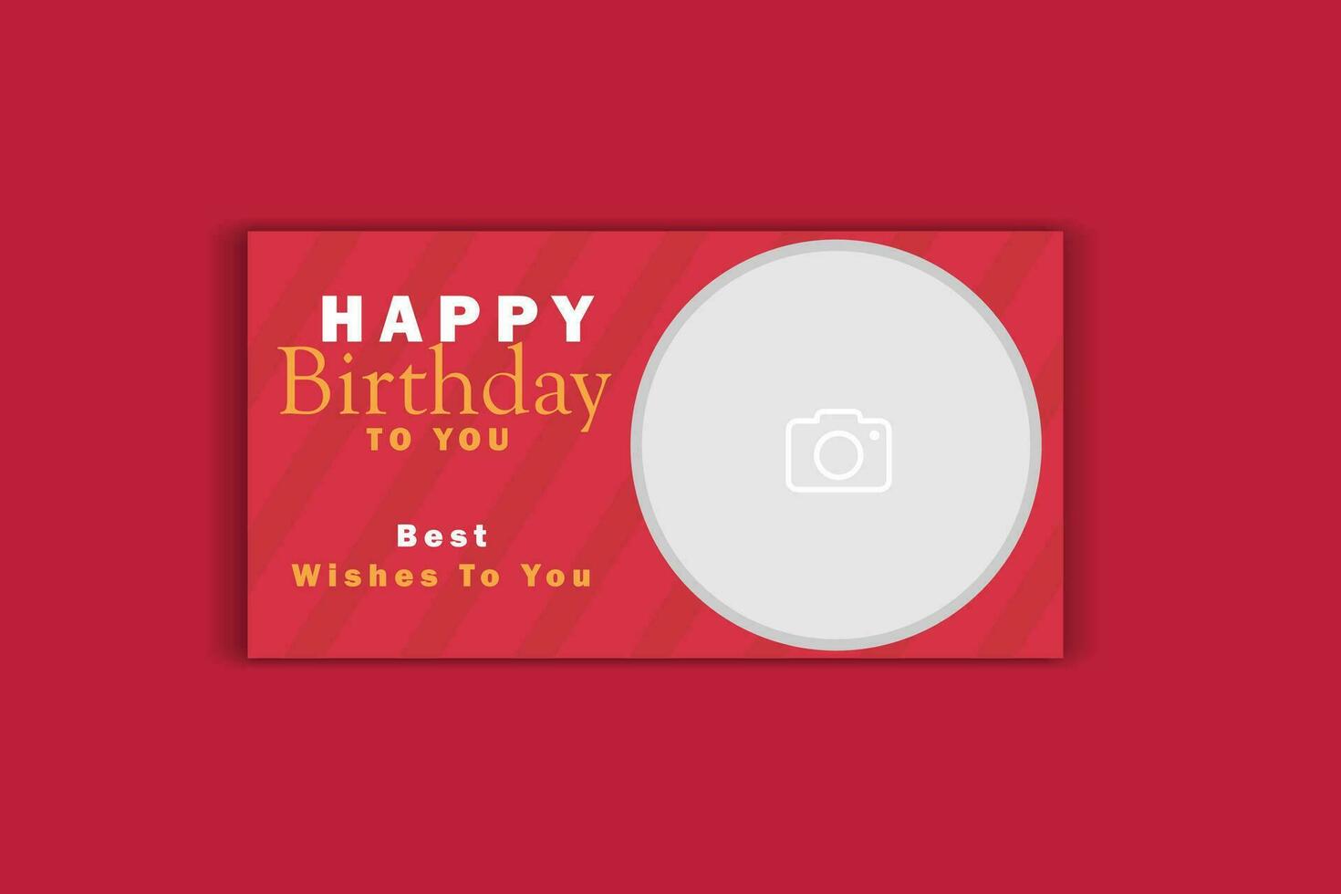 birthday banner design vector