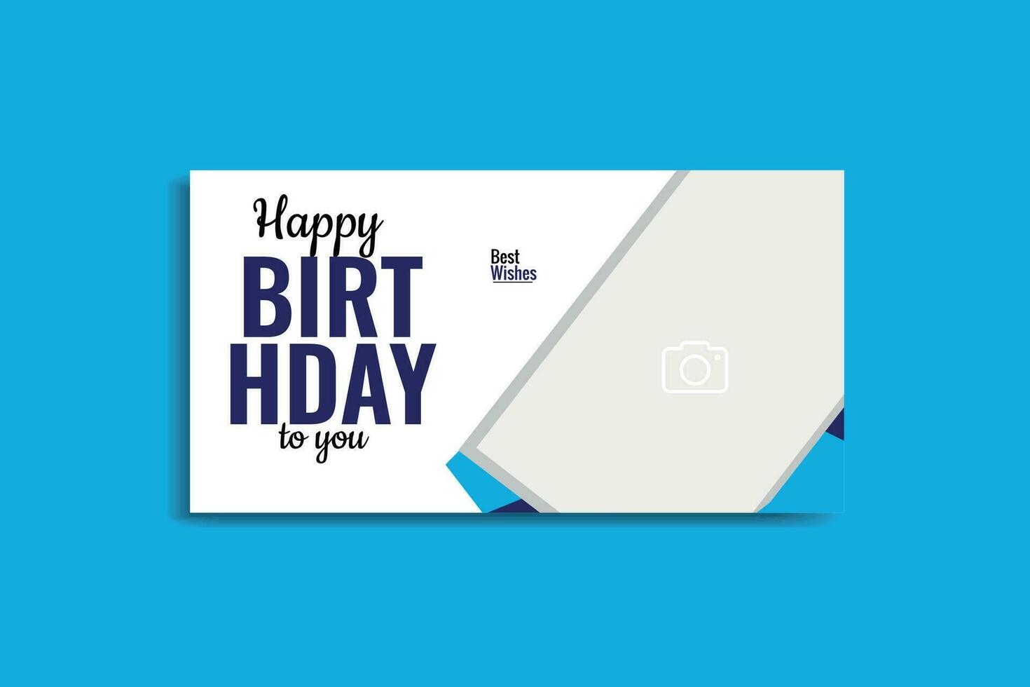 birthday social media banner design birthday template vector