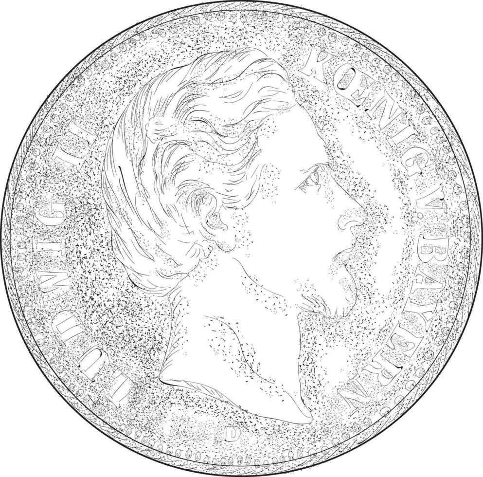 Trendy Bavaria Coin vector