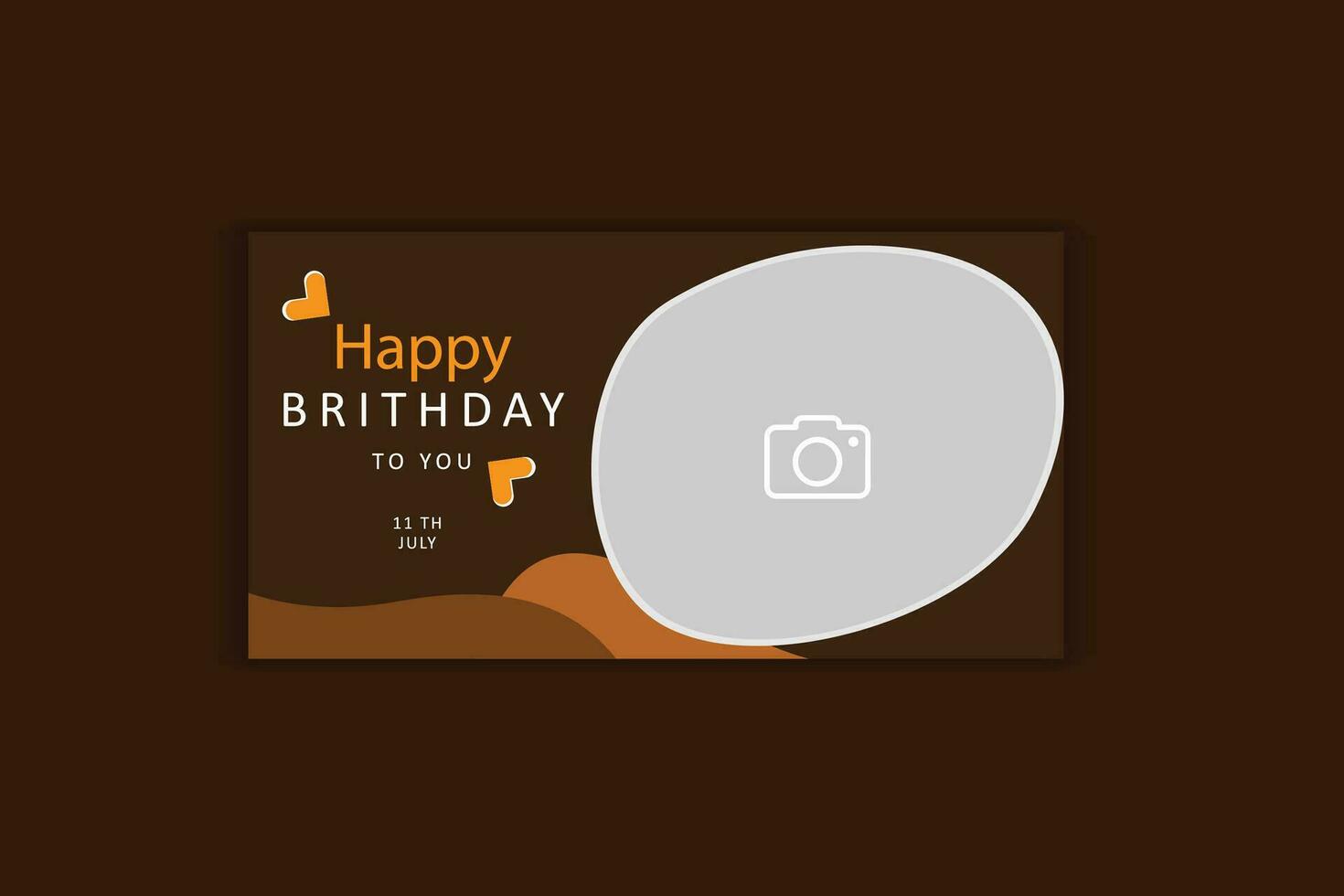 birthday banner design vector