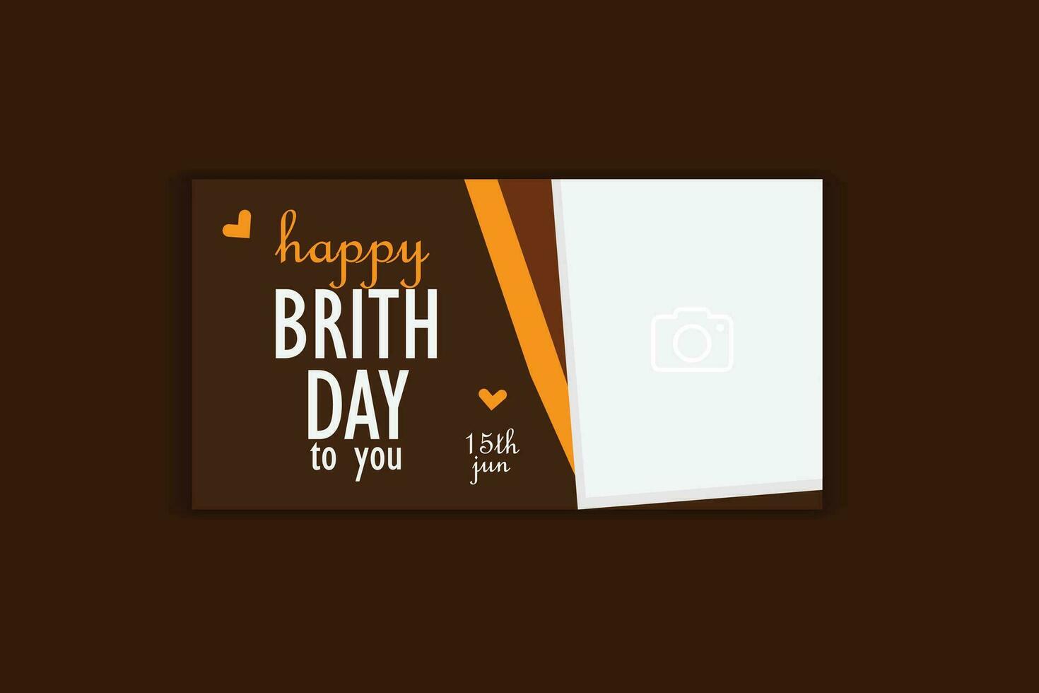 birthday banner design vector