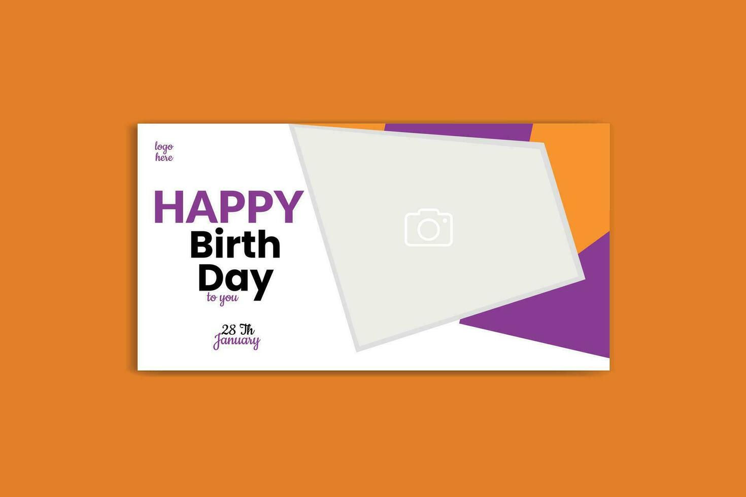 birthday banner design vector