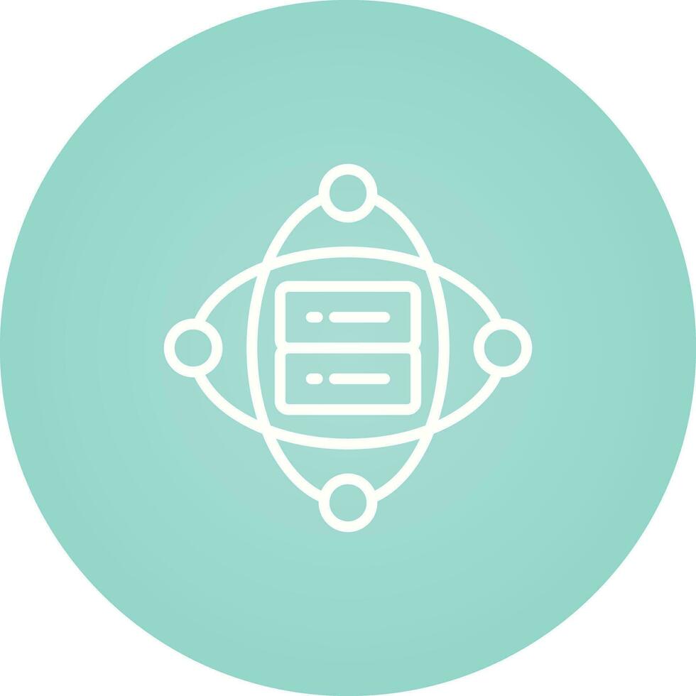 Cluster Server Vector Icon