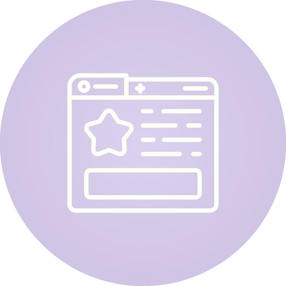 Favourite Page Vector Icon