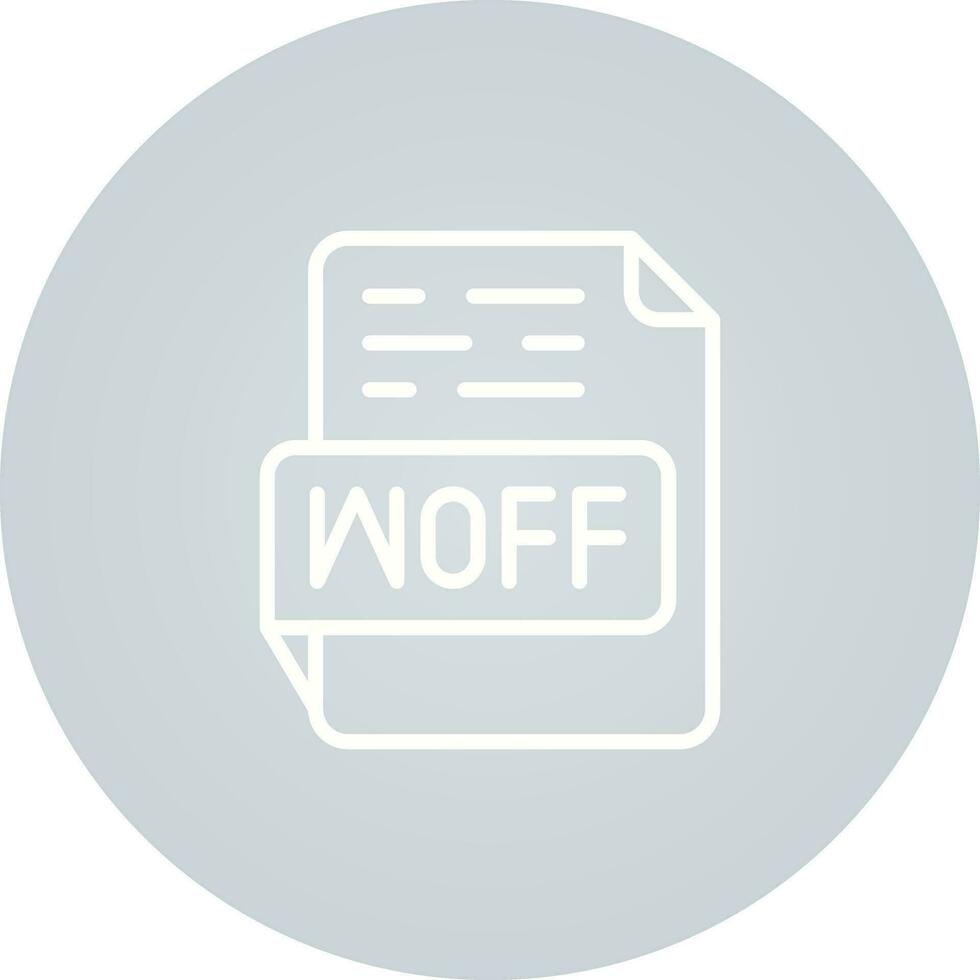 WOFF Vector Icon