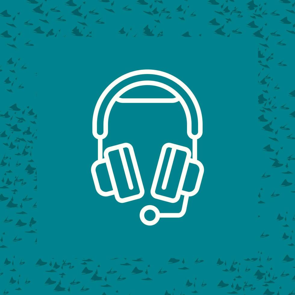Headphones with Microphone Vector Icon