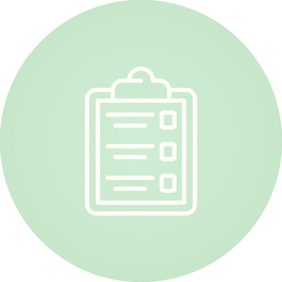 Clipboard Vector Icon