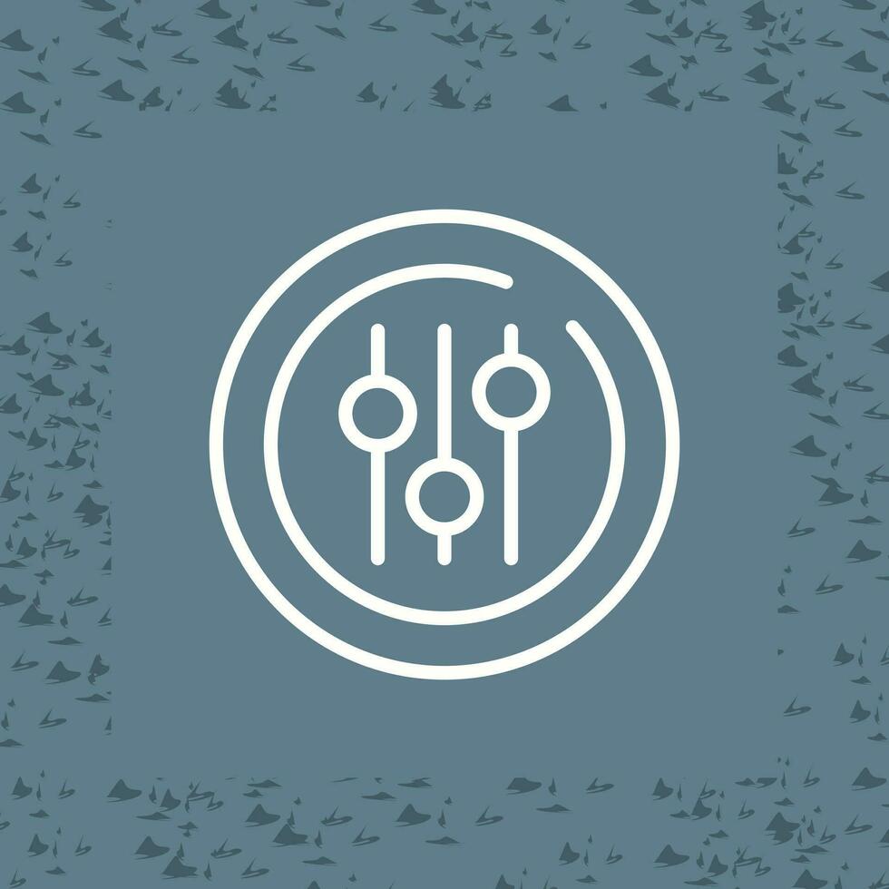 Audio Equalizer Circle Vector Icon