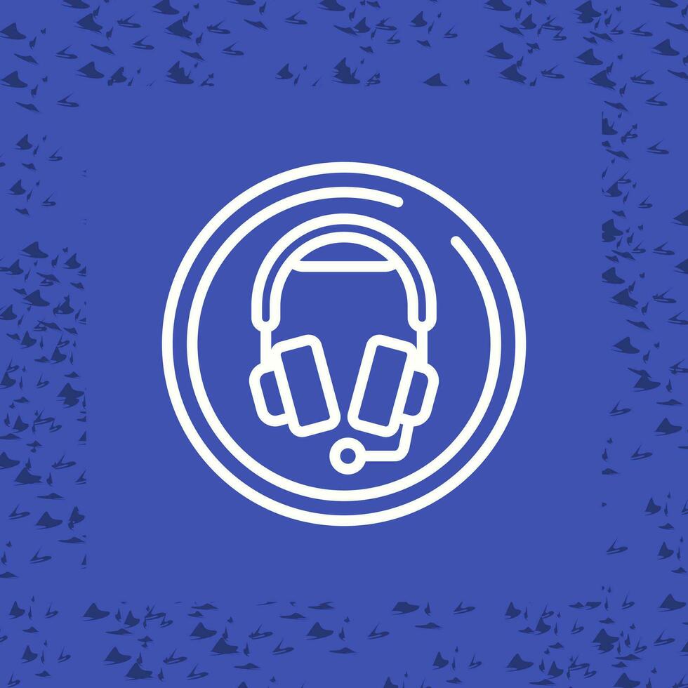 Headphones with Microphone Vector Icon