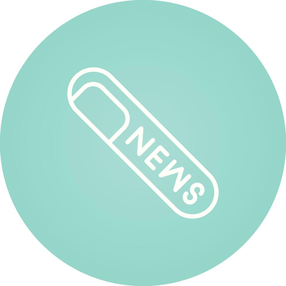 Rolled Up Newspaper Vector Icon