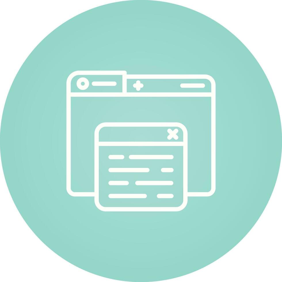 Pop Up Vector Icon