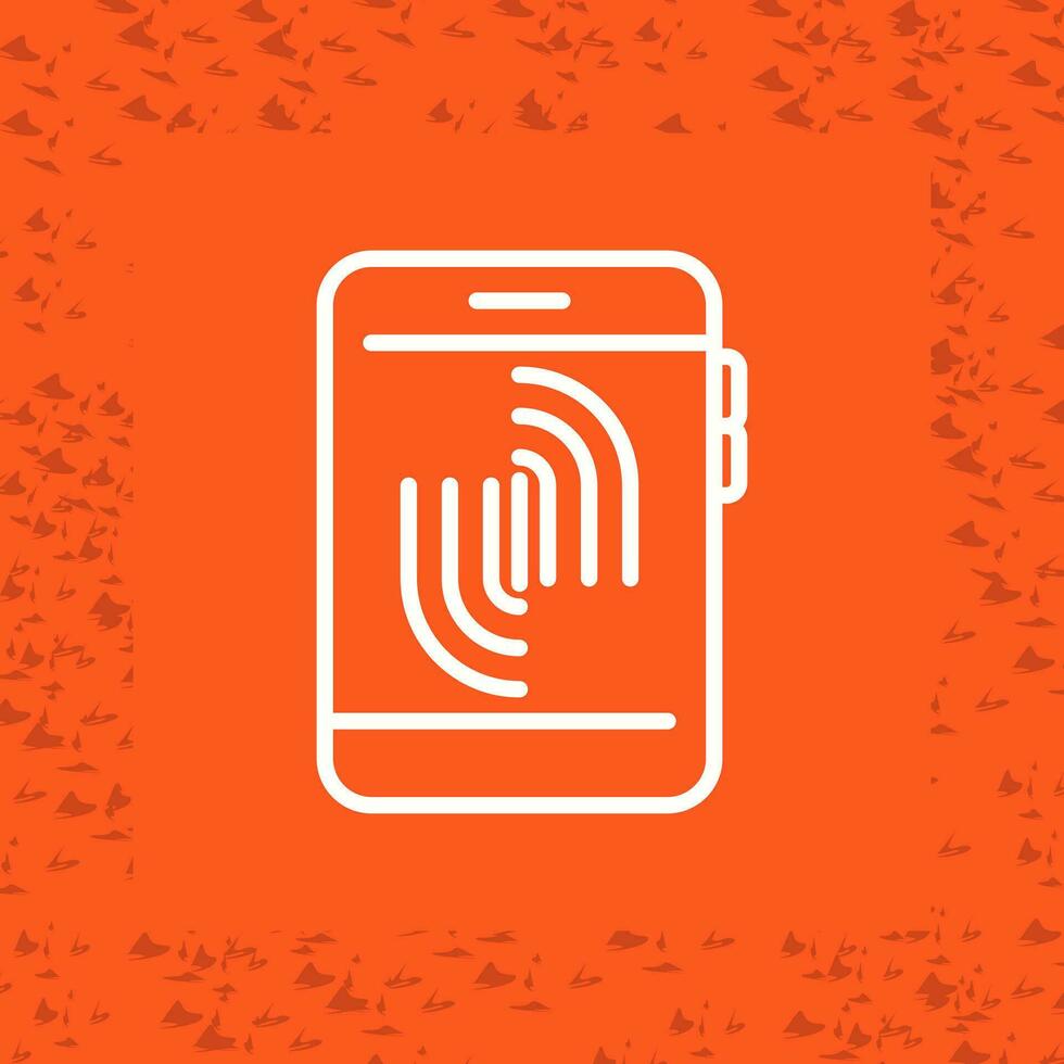 Fingerprint Scanning Vector Icon