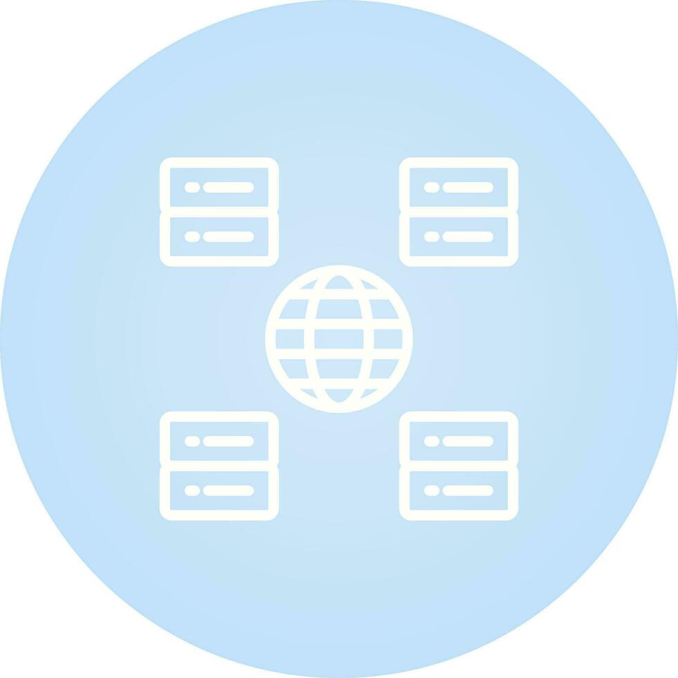 Content Delivery Network Vector Icon